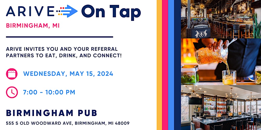 Mortgage Professionals Unite! Network and Elevate at ARIVE On Tap in Birmingham